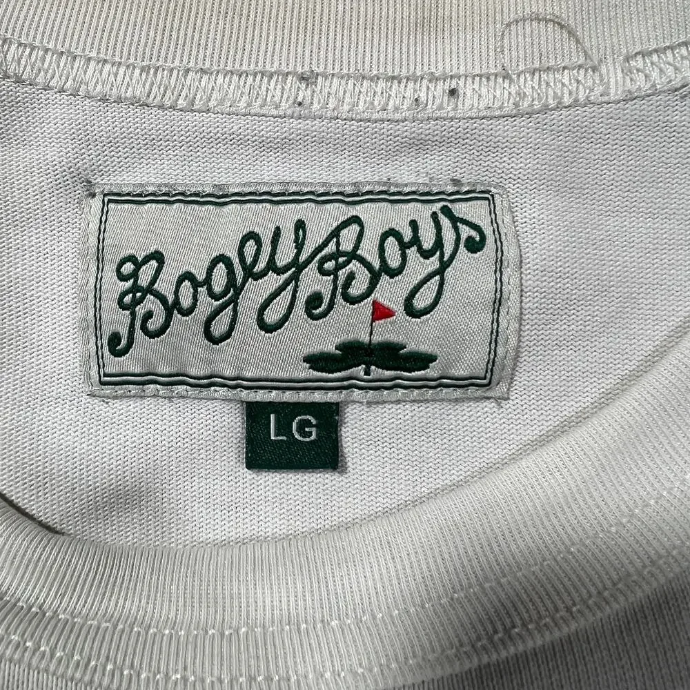Bogey Boys White T-Shirt Large Boxy Fit Golf Streetwear - Picture 4 of 8